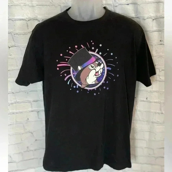 Buc-ee's Other - Buc-ee's T Shirt Adult L Black Happy New Year 2023 Short Sleeve Crew Neck beaver